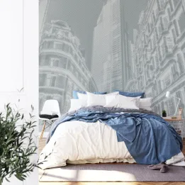 Fototapeta Londyn – Czarno-biały Skyline nad Tamizą