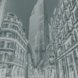 Fototapeta Londyn – Czarno-biały Skyline nad Tamizą