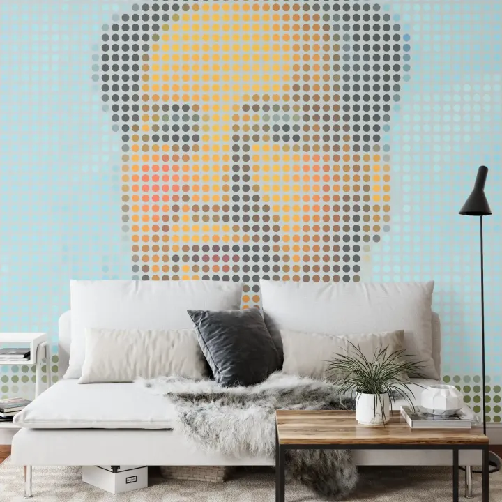 Fototapeta Kwadratowa Ikona Mao – Portret Mao Zedonga w Stylu Pop-Art