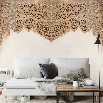 Fototapeta Dalekowschodnie Ornamenty – Tradycyjne Wzornictwo i Motywy Roślinne