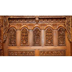 Fototapeta Roślinne Ornamenty – Sztuka Dekoracyjna w Stylu Etnicznym