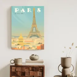 Plakat Wieża Eiffla – Architektura Paryża i Krajobraz Miejski
