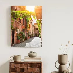 Plakat Klimatyczna Uliczka W Trastevere – Zabytkowa Dzielnica Rzymu