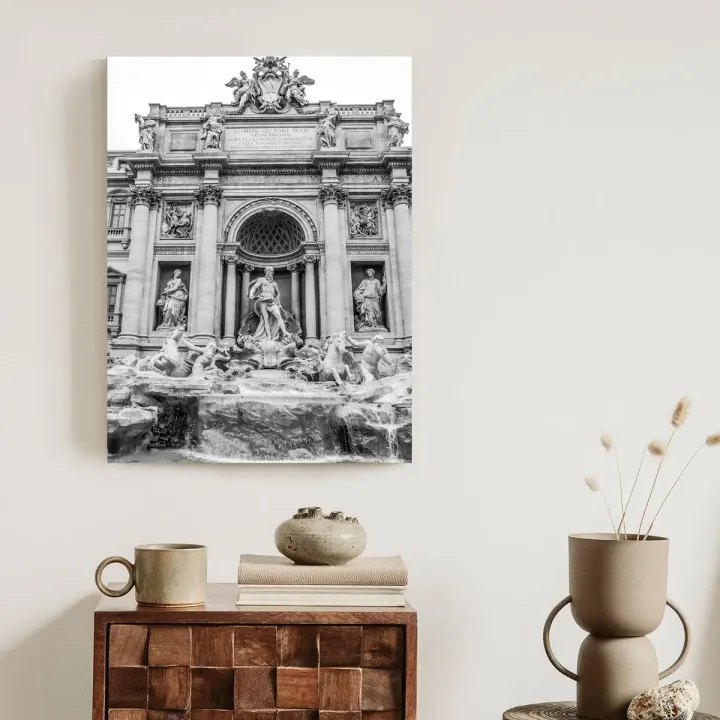 Plakat Fontanna Di Trevi – Barokowa Architektura Rzymu