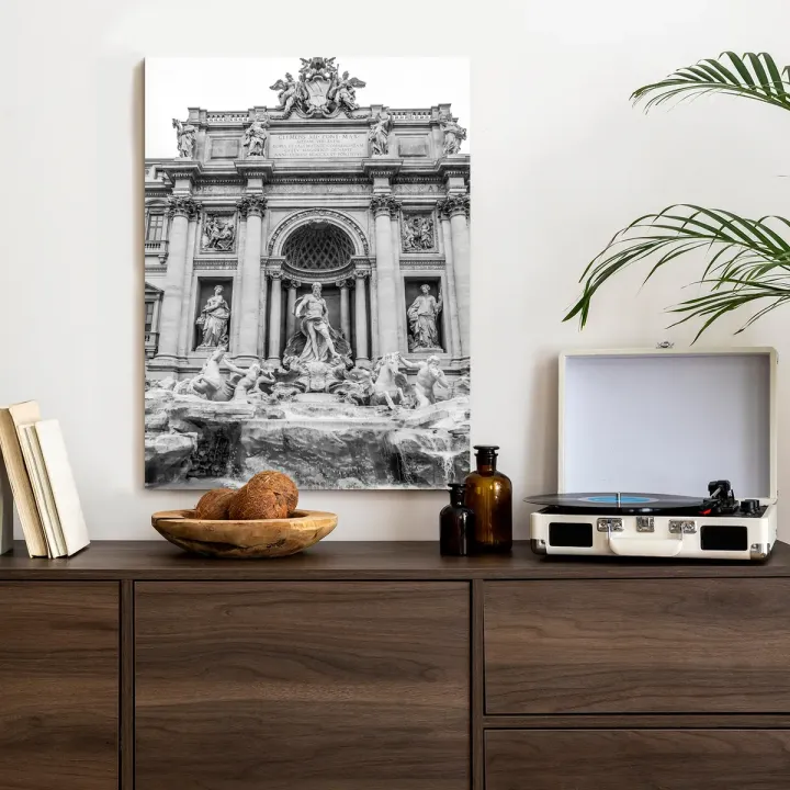 Plakat Fontanna Di Trevi – Barokowa Architektura Rzymu