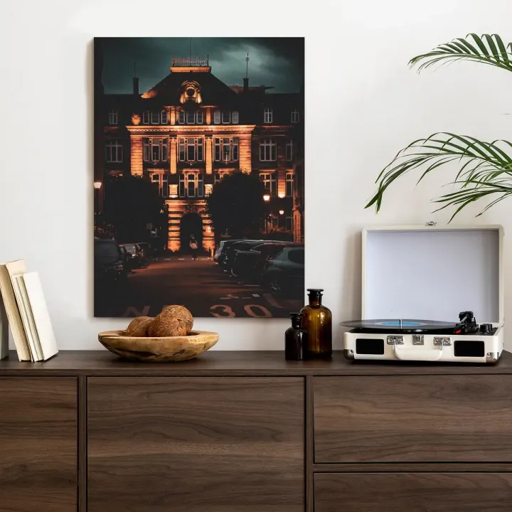 Plakat Oświetlona Architektura – Nocny Krajobraz Rzymu