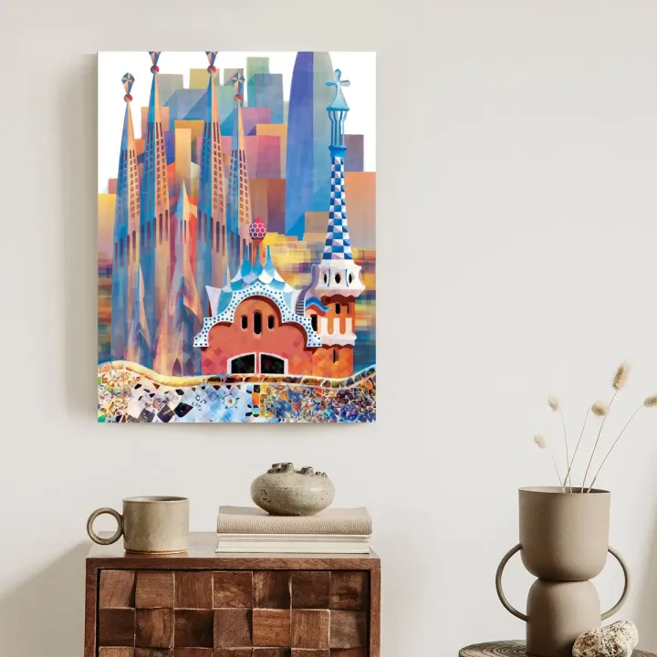 Plakat Architektura Barcelony – Sagrada Familia i Modernizm Kataloński