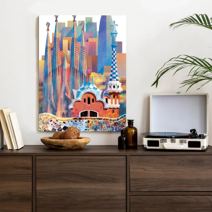 Plakat Architektura Barcelony – Sagrada Familia i Modernizm Kataloński