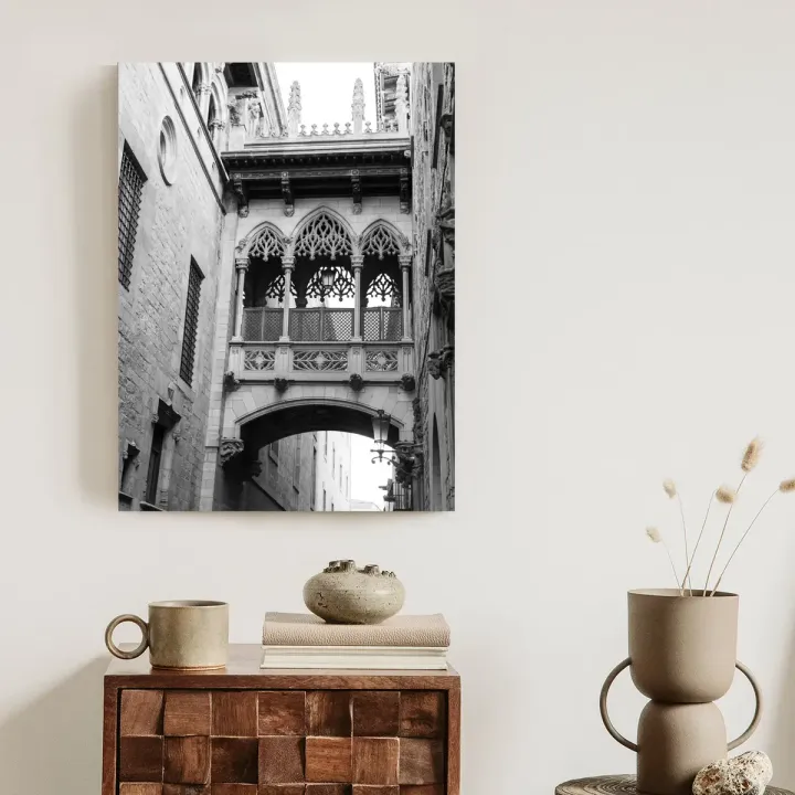 Plakat Barcelona – Dzielnica Gotycka i Architektura Starego Miasta