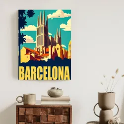 Plakat Barcelona – Sagrada Familia i Architektura Gaudiego
