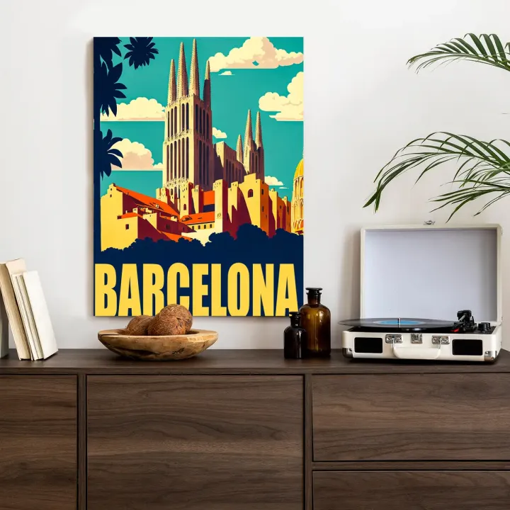 Plakat Barcelona – Sagrada Familia i Architektura Gaudiego