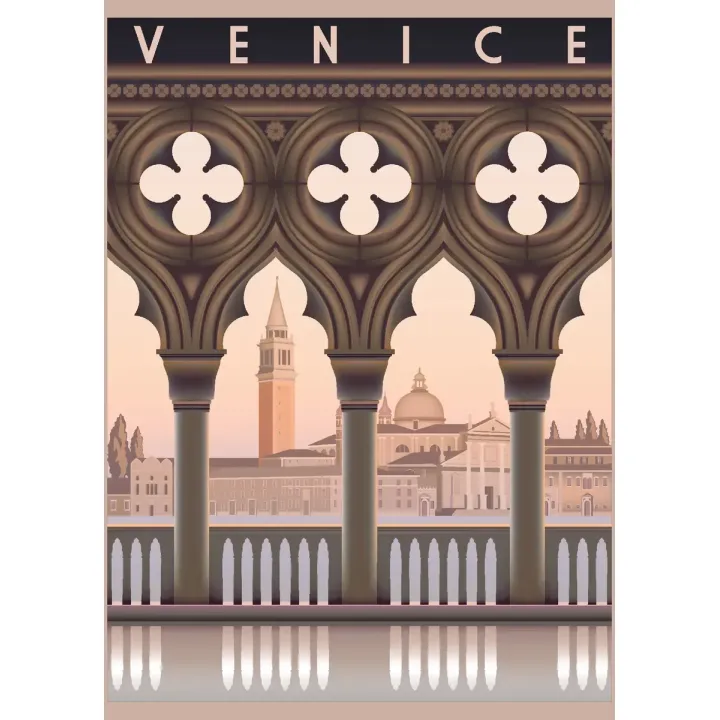 Plakat Wczesny Poranek w Wenecji – Kanał i San Giorgio Maggiore – produkt