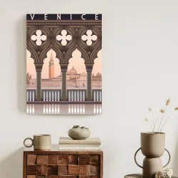 Plakat Wczesny Poranek w Wenecji – Kanał i San Giorgio Maggiore