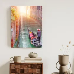 Plakat Gondolier Wenecki – Wenecja i Kanał Gondolowy