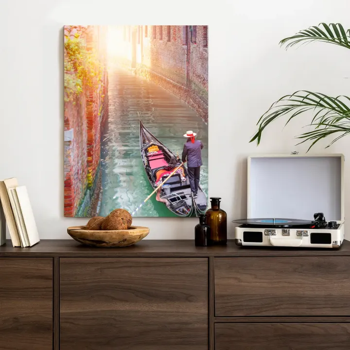 Plakat Gondolier Wenecki – Wenecja i Kanał Gondolowy