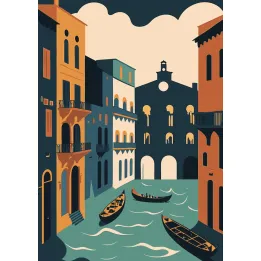 Plakat Canal Grande – Wenecja i Gondole na Kanale – produkt