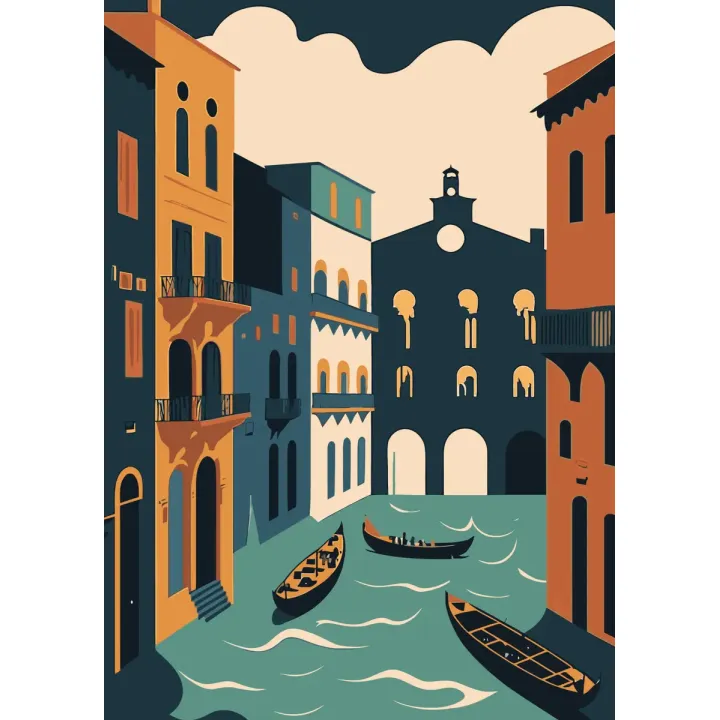 Plakat Canal Grande – Wenecja i Gondole na Kanale – produkt