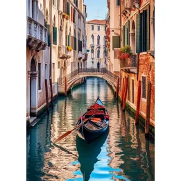 Plakat Wenecja – Gondola na Kanale i Architektura Wenecka – produkt