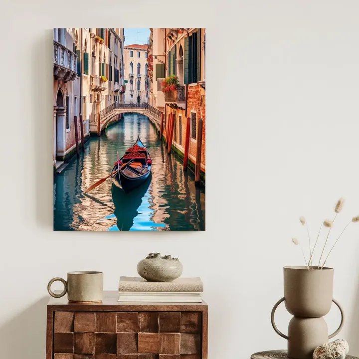 Plakat Wenecja – Gondola na Kanale i Architektura Wenecka