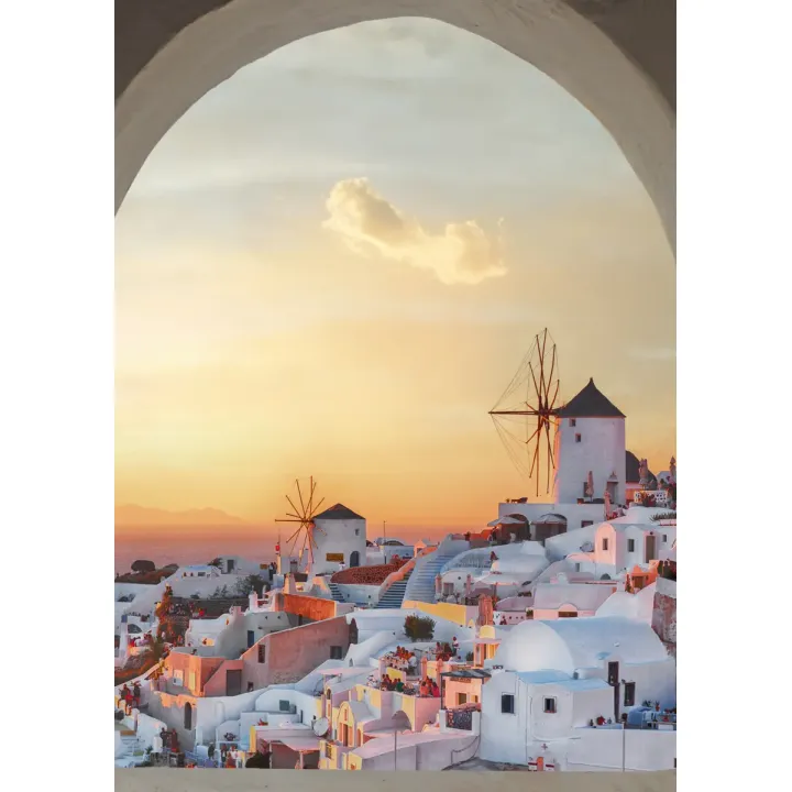Plakat Oia Na Santorini – Zachód Słońca nad Morzem Egejskim – produkt
