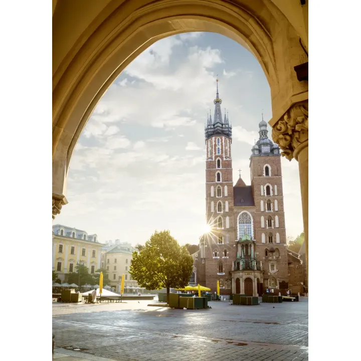 Plakat Widok z Sukiennic – Kościół Mariacki w Krakowie – produkt
