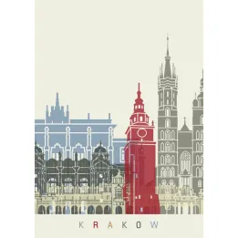 Plakat Słynna Architektura Krakowa – Gotyk i Renesans Starego Miasta – produkt