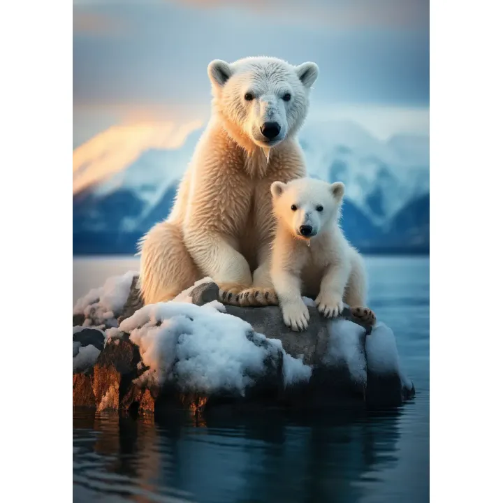 Plakat Misie Polarne – Arktyczny Krajobraz z Niedźwiedziami – produkt