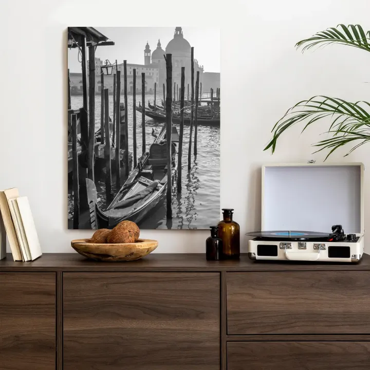 Plakat Kościół Santa Maria Della Salute – Wenecja i Gondole na Kanale