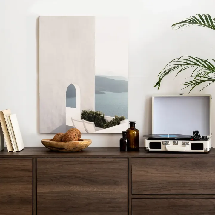 Plakat Architektura Santorini – Widok na Morze Egejskie i Cyklady