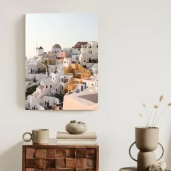 Plakat Zjawiskowa Architektura – Miasteczko Oia na Santorini