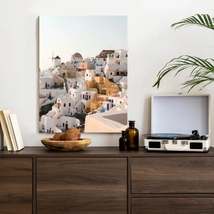 Plakat Zjawiskowa Architektura – Miasteczko Oia na Santorini
