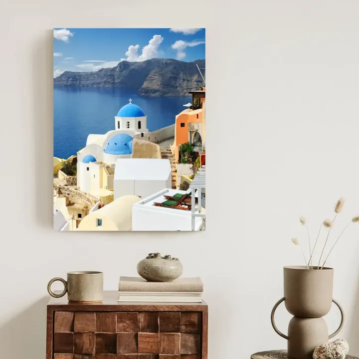 Plakat Widok Na Oia – Architektura Greckich Cykladów