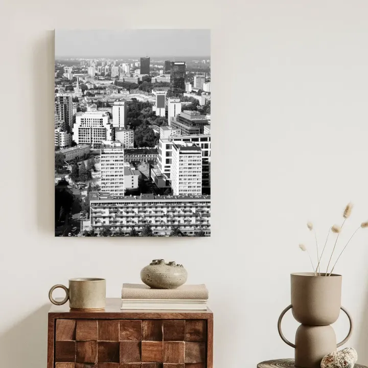 Plakat Warszawa – Panorama Stolicy z Lotu Ptaka