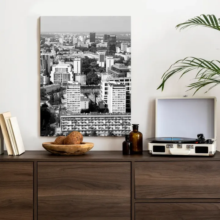 Plakat Warszawa – Panorama Stolicy z Lotu Ptaka