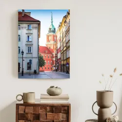 Plakat Warszawa Stare Miasto – Kolorowe Kamienice i Architektura Historyczna