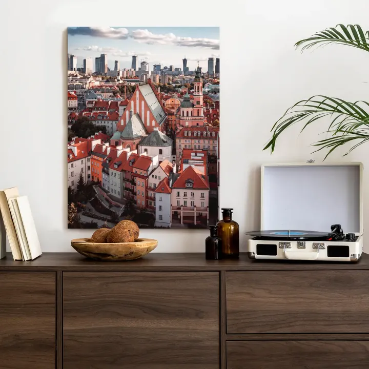 Plakat Widok Z Góry Na Stare Miasto – Architektura Warszawy