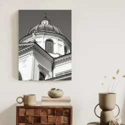 Plakat Warszawa – Architektura Sakralna w Czerni i Bieli