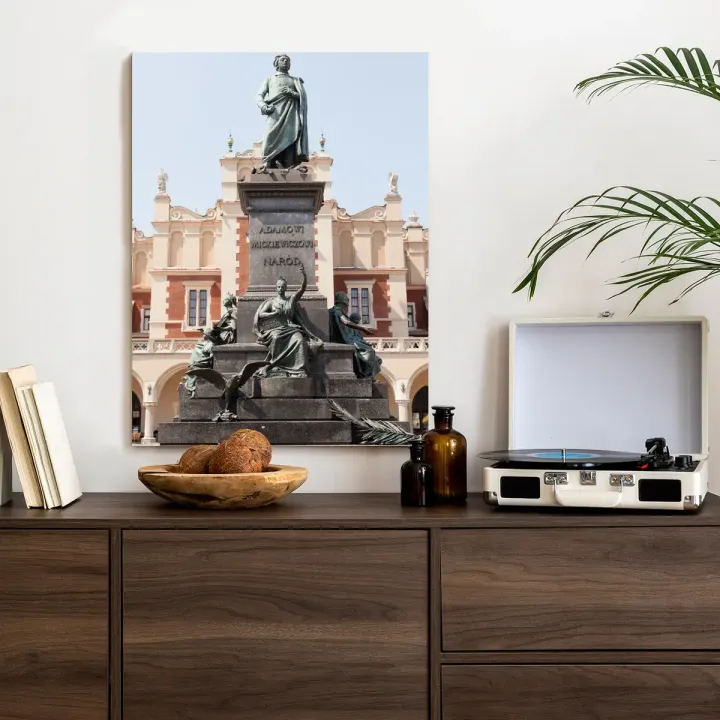Plakat Pomnik Adama Mickiewicza – Architektura Rynku Głównego w Krakowie
