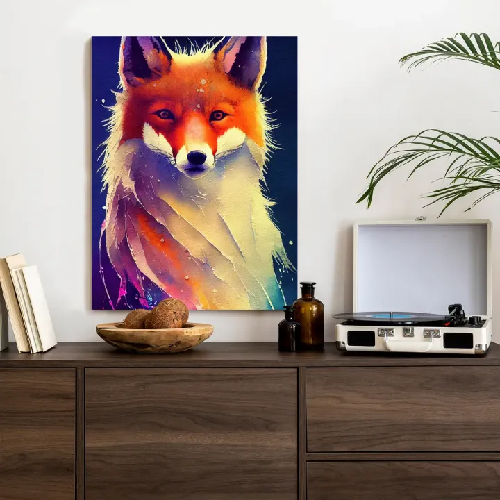 Plakat Portret Lisa Rudego – Sztuka AI i Dzika Przyroda
