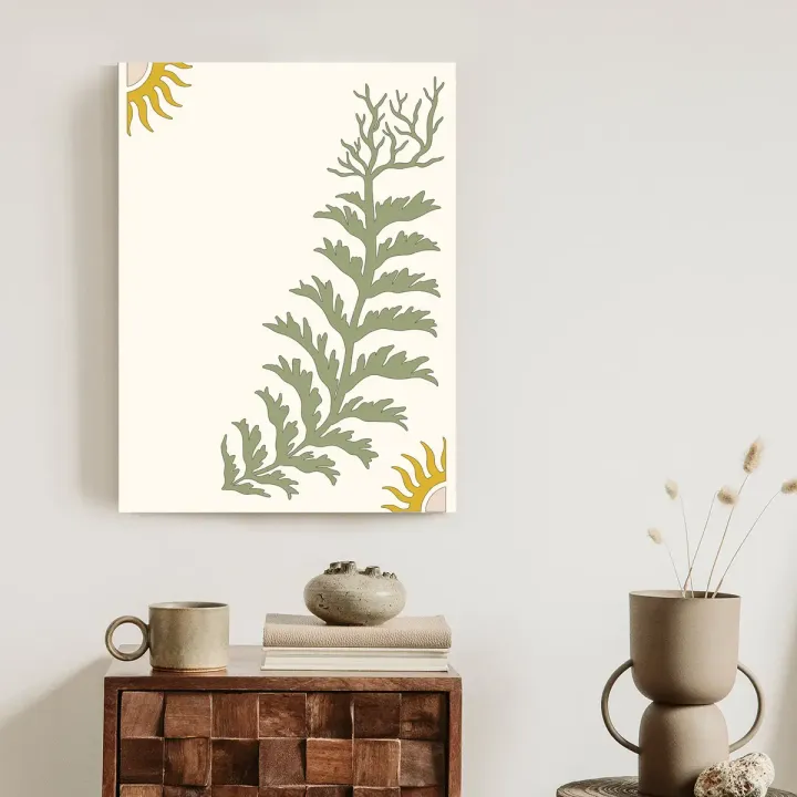 Plakat Liście i Gałązki – Botaniczna Dekoracja z Naturą