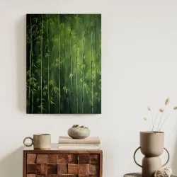 Plakat Zielony Las Bambusowy – Leśna Cisza i Natura