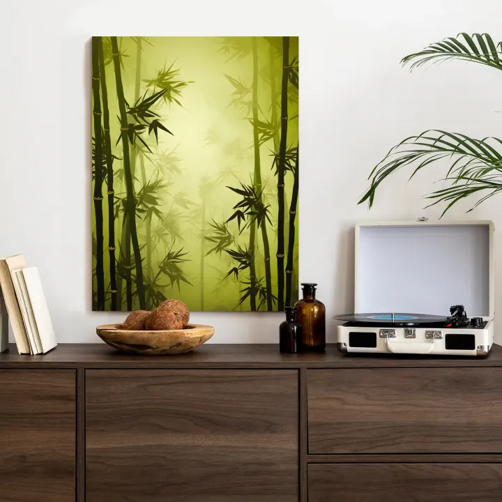 Plakat Las Bambusowy – Spokojna Natura i Leśna Cisza