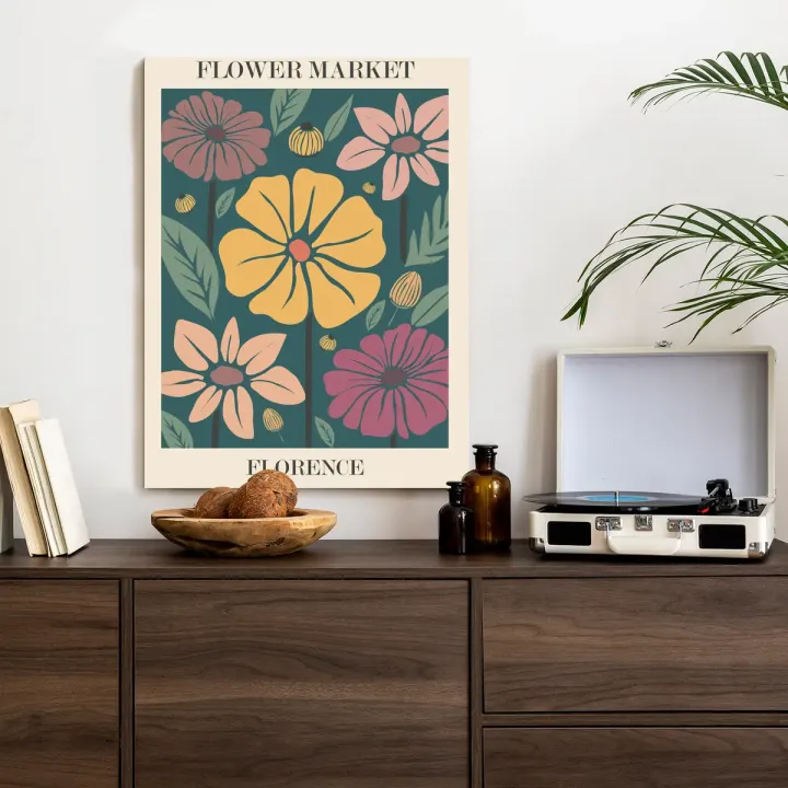 Plakat Trag Kwiatowy Florencja – Florystyczny Bukiet w Stylu Florenckim