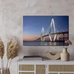 Obraz Most Arthur Ravenel Jr. Bridge – Nocne Światła Charleston