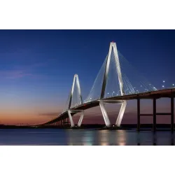 Obraz Most Arthur Ravenel Jr. Bridge – Nocne Światła Charleston