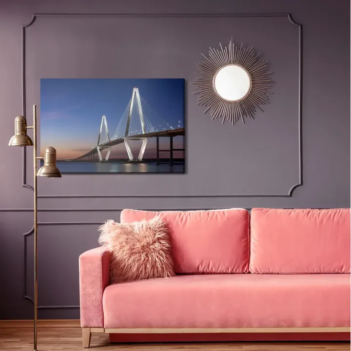 Obraz Most Arthur Ravenel Jr. Bridge – Nocne Światła Charleston