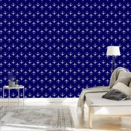 Tapeta Samoloty W Liniach – Abstrakcja Geometryczna w Stylu Skandynawskim
