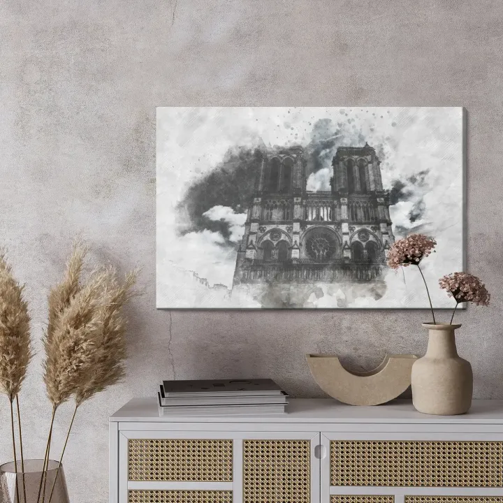 Obraz Katedra Notre Dame – Gotycka Architektura Paryża