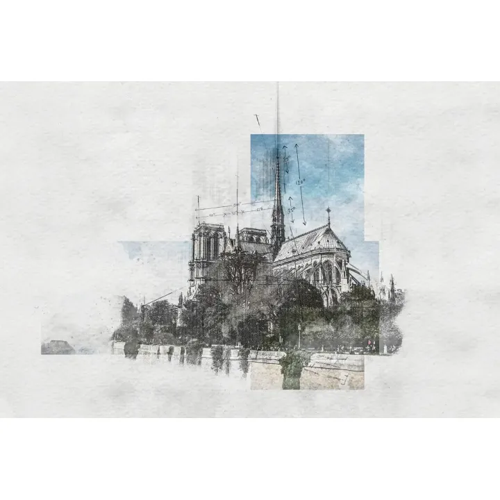 Obraz Katedra Notre Dame – Gotycka Architektura Paryża – produkt