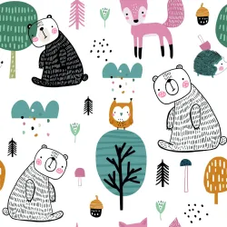 Tapeta Las – Leśne Zwierzęta i Natura do Wnętrz